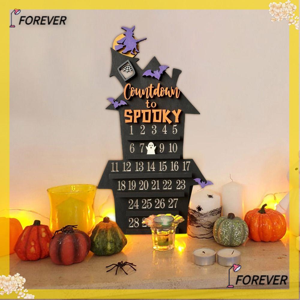 FOREVER Halloween Calendars, Wooden Detachable Halloween Advent