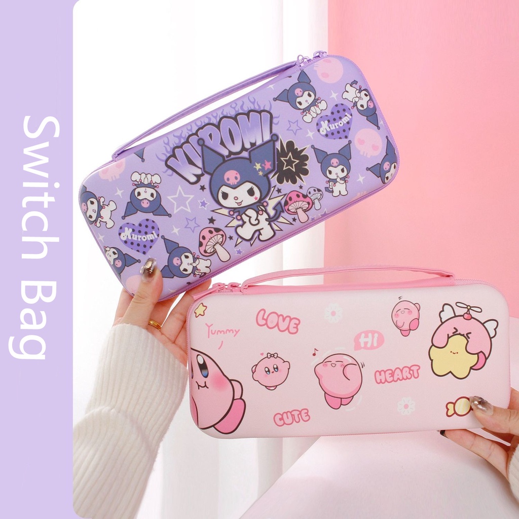 Cartoon Kuromi Kirby Nintendo Switch Case Cover Hard Shell Travel Carry ...