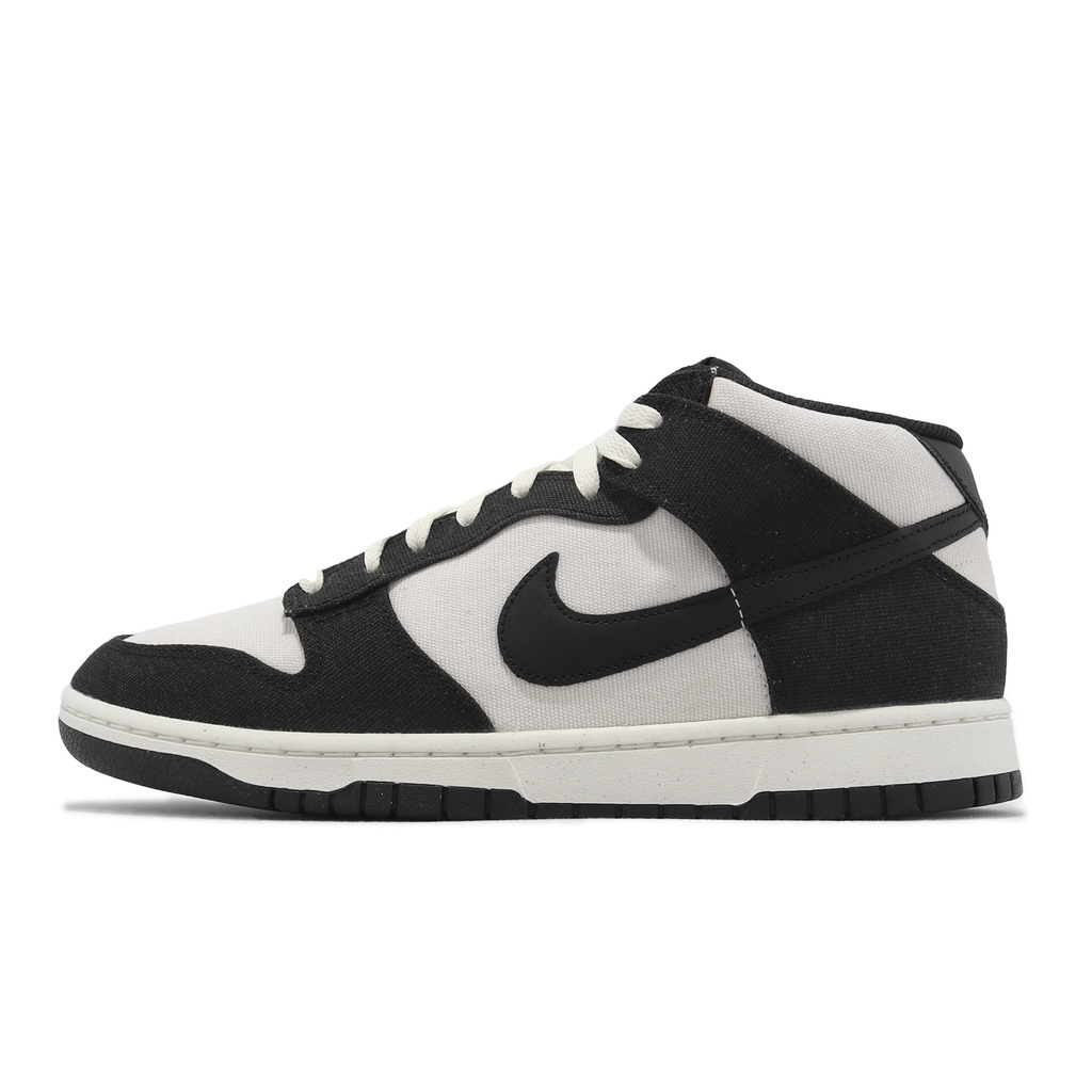 white nike dunk mid