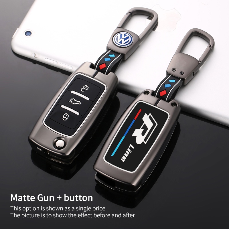 Zinc Alloy Car Key Case Cover For Volkswagen VW Polo Tiguan Passat B5 B6 B7 Golf EOS 4 5 6