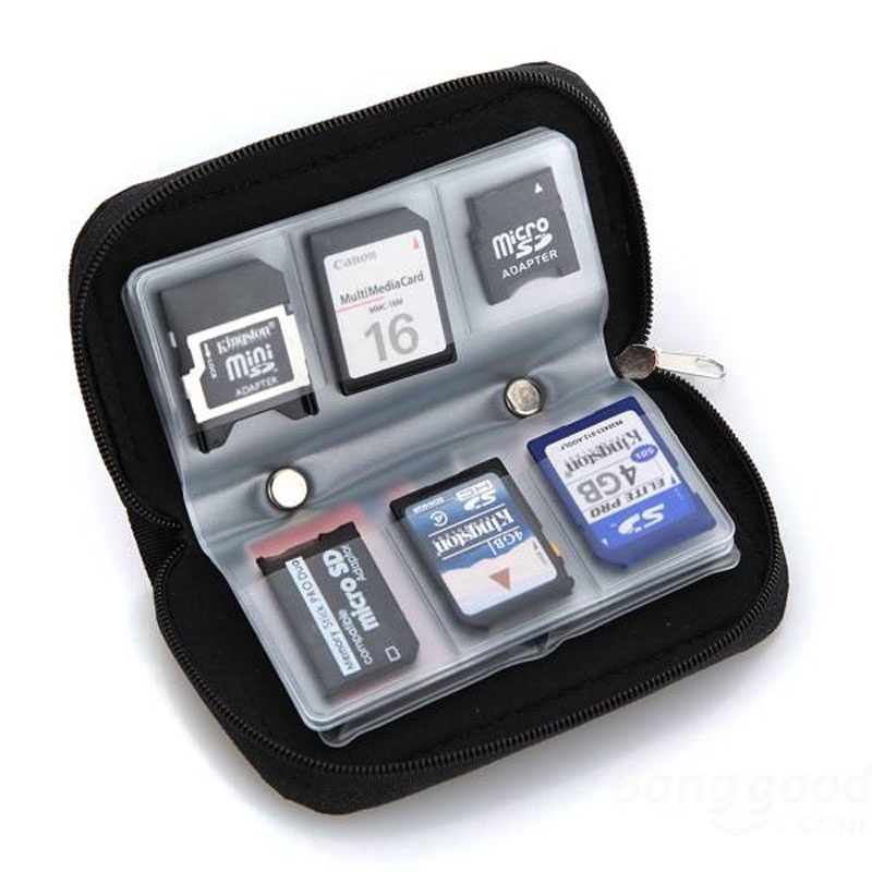 [SG Local Seller] Memory Card Carrying Case Bag Micro SD MMC CF SDHC ...