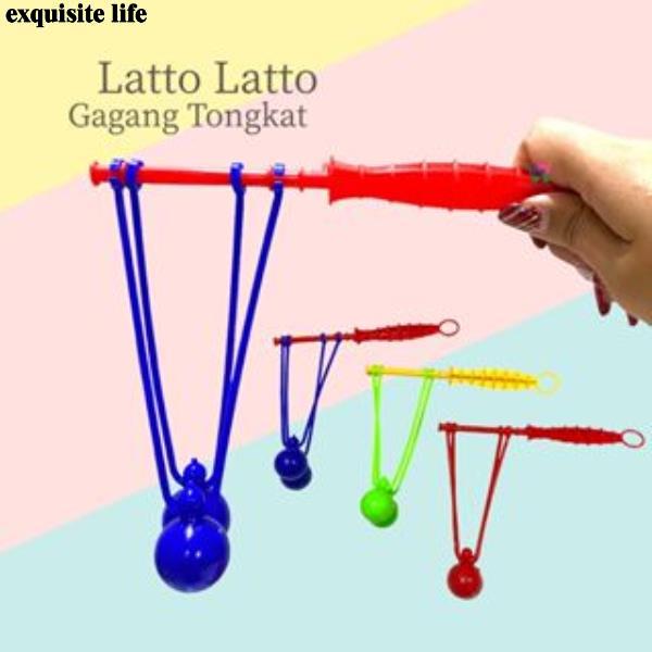 Lato Lato Toys With Handle Latto Latto Toy Toy Tok Tok Old School Toy Etek Toy Lato Lato Makasar