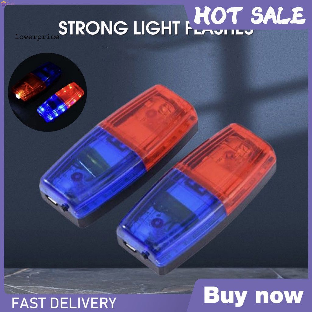 Night Running Safety Warning-light Led Flashing Red And Blue Shoulder ...