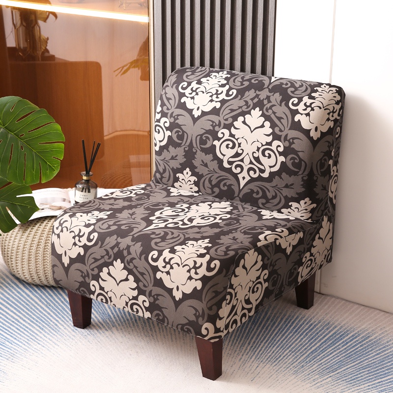 1PC Accent Chair Cover Armless Single Sofa Stool Slipcover Accent Stretch Slipper Chair Cover Covers Elastic Sofa Protector