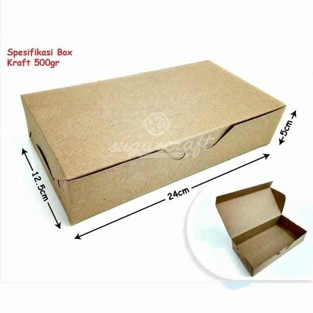Plain chocolate cake box cake box 24cm x 12,5cm x 5cm cake box | Shopee ...