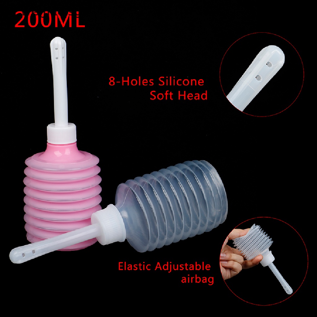 Weijiao 200ML 8Holes Disposable Vaginal Anal Douche Retractable Wash