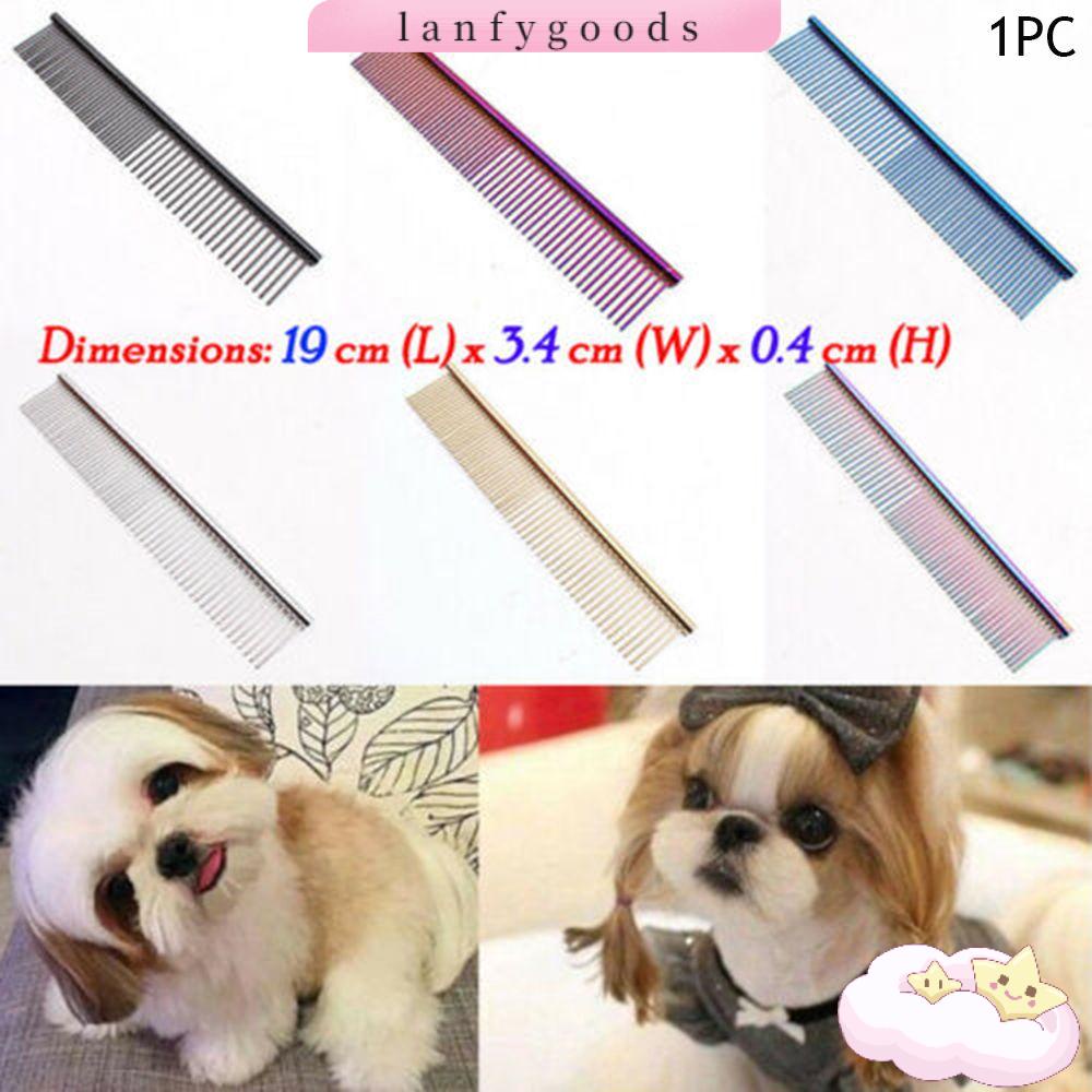 LANF 1PC High Quality Dog Cat Metal Steel Grooming Pet Hair Comb ...