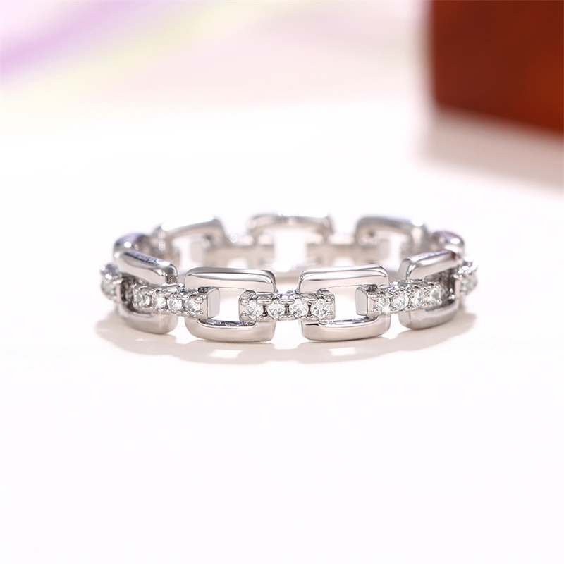 925 silver Classic Linked Designed Rings for Men/Women Wedding Bands ...
