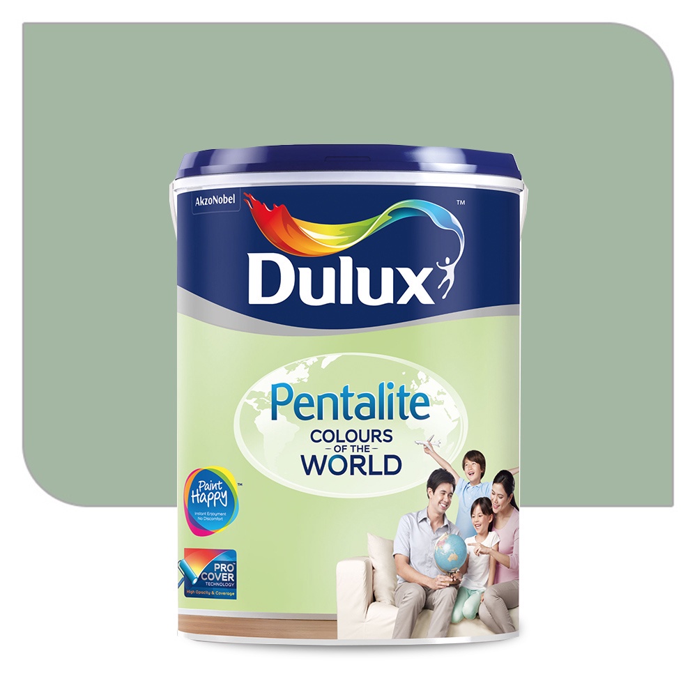 Dulux Pentalite Interior Wall Paint Smooth Matt Finish (Secret Garden 70GY 46/120) Shopee