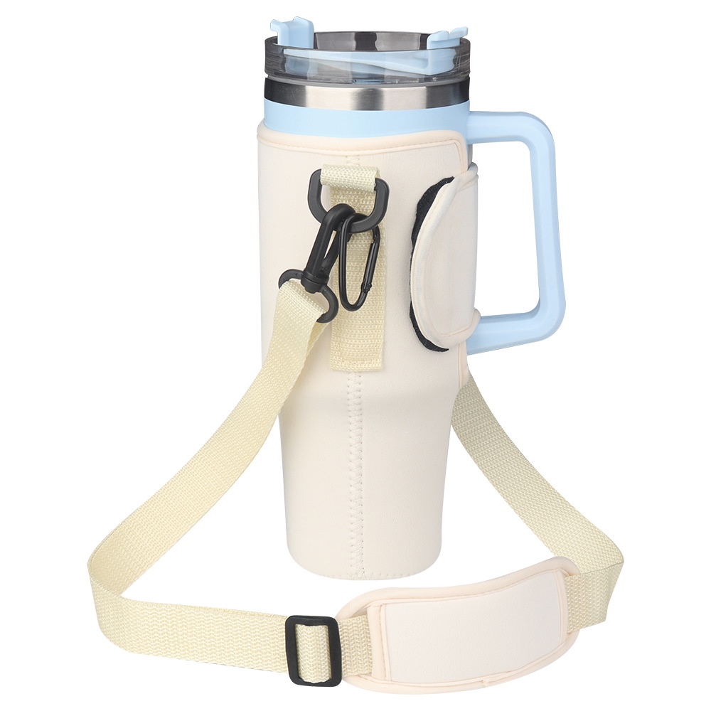 Ayamaya Water Bottle Carrier Bag For Stanley 40 Oz Tumbler – With Phone Pocket, Straps & Straw Cover