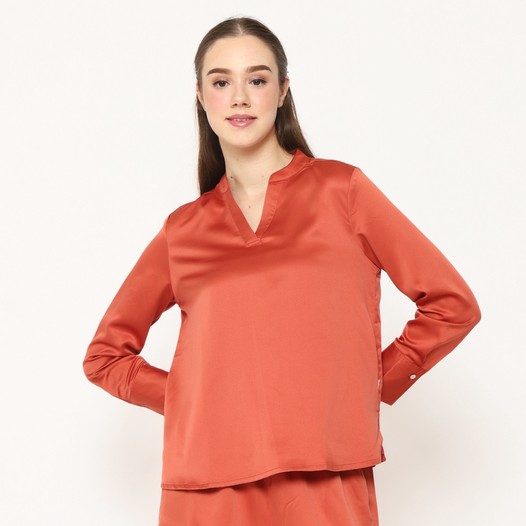 Rodeo - Blouse Wanita - Kiana Blouse - Teracotta - Gambar 2