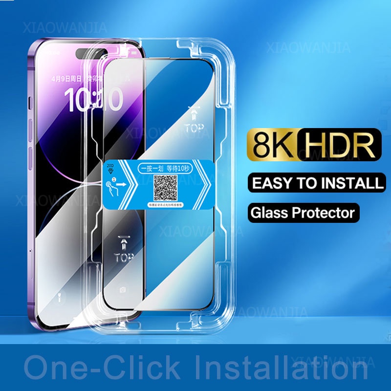 One-Click Installation HD/Anti Blue Ray/Privacy Full Cover Tempered ...