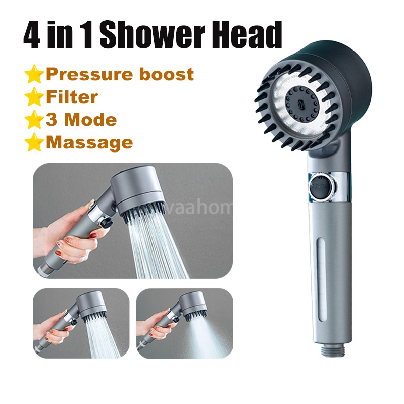 Evaahome Ready Stock NEW 3 Modes High Pressure Handheld Shower Bath ...