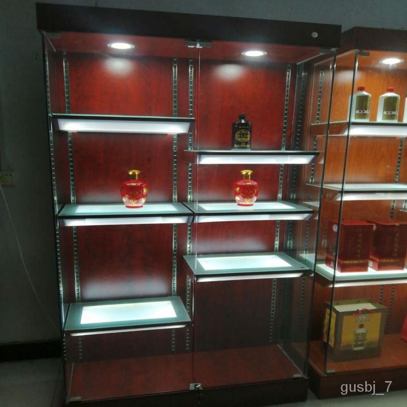 YQ6 Solid Wood Anime Garage Kits Display Lego Model