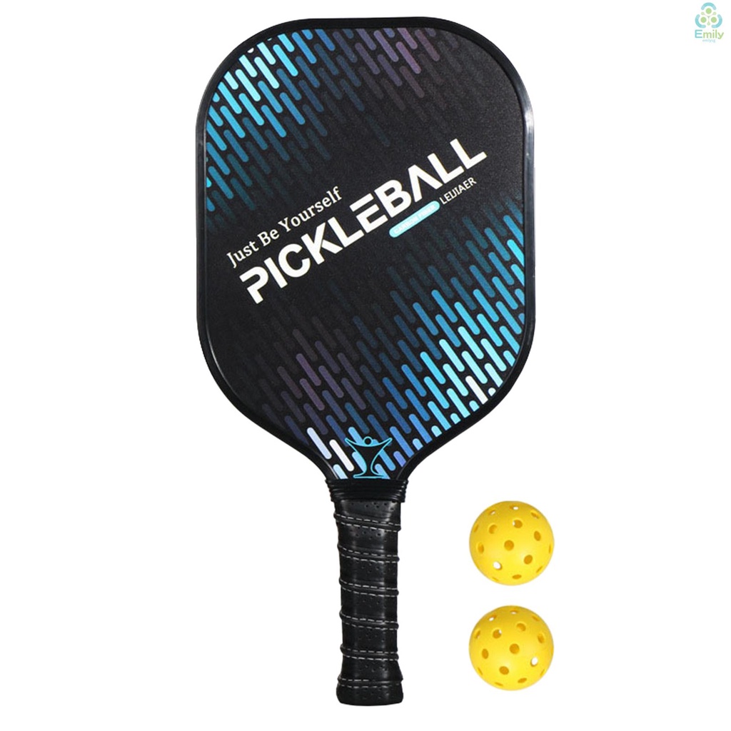 Ultralight Pickleball Paddle and Ball Set Carbon Fiber Surface Pickle ...