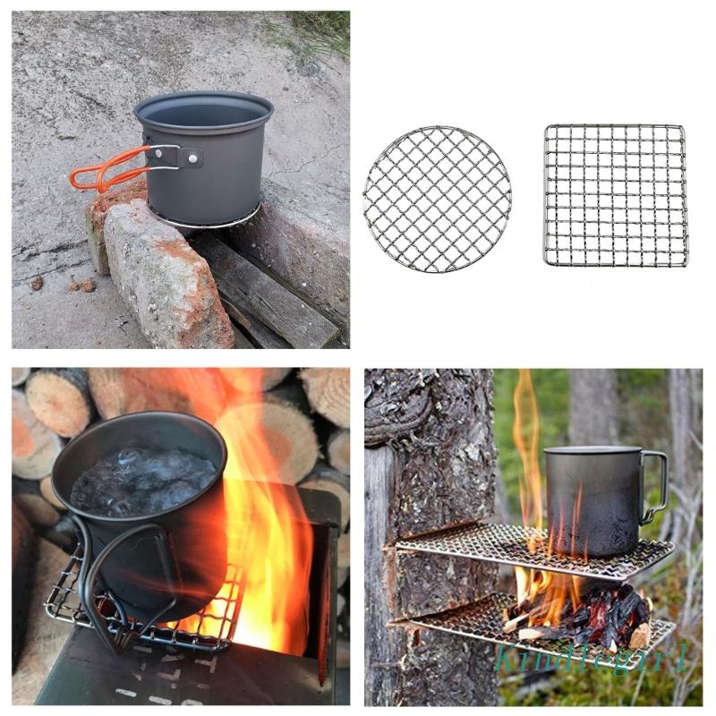 KING Camping Grill Grate Mesh Pads Stainless Steel Cooking Grilling
