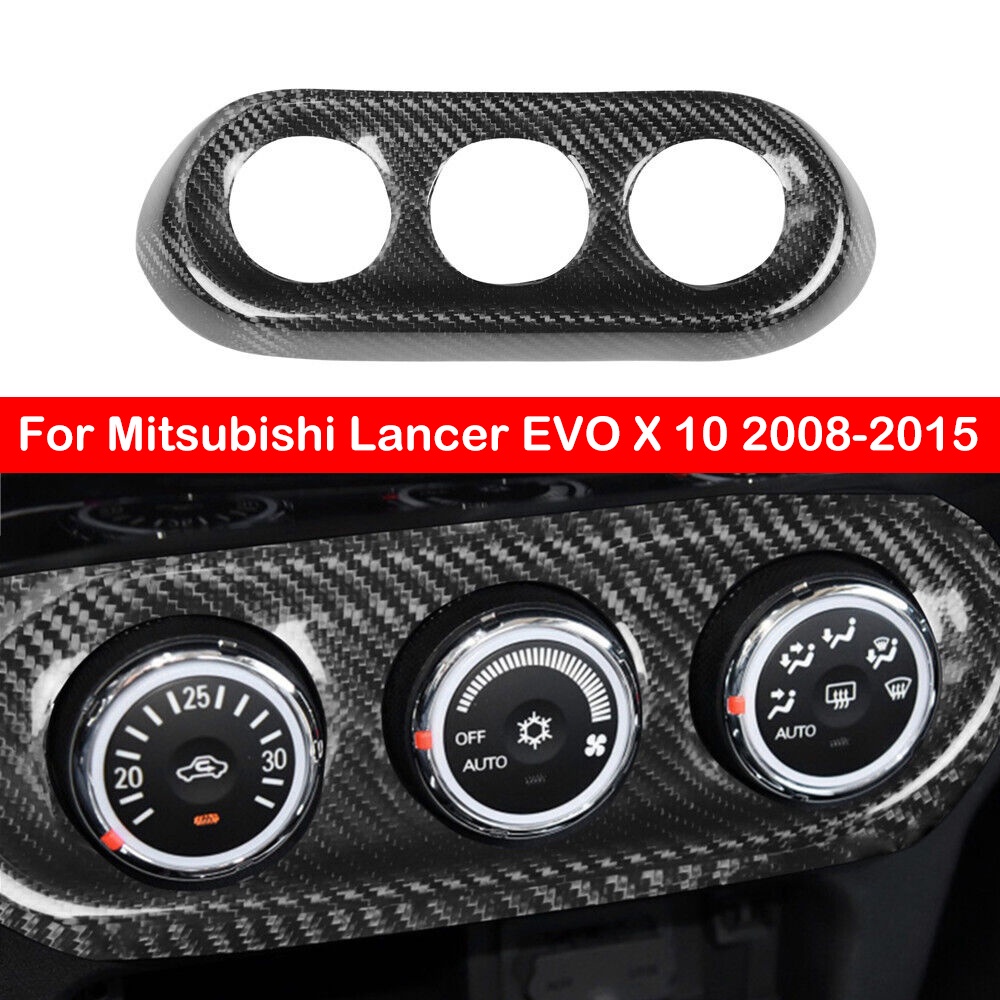 For Mitsubishi Lancer EVO X 10 2008-2015 Real Carbon Fiber Car Console ...