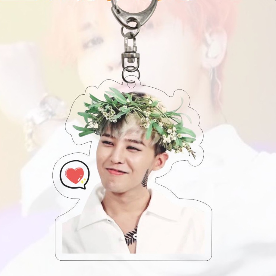 1pc GD Bigbang Acrylic Key Chain G-Dragon Key Ring Hanging Up Ready ...