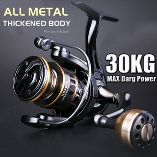 Fishing Reel All Metal Spool 12BB Spinning Reel 8KG Max Drag Stainless  Steel Handle Line Saltwater Fishing Gear Lure Tool Accessories
