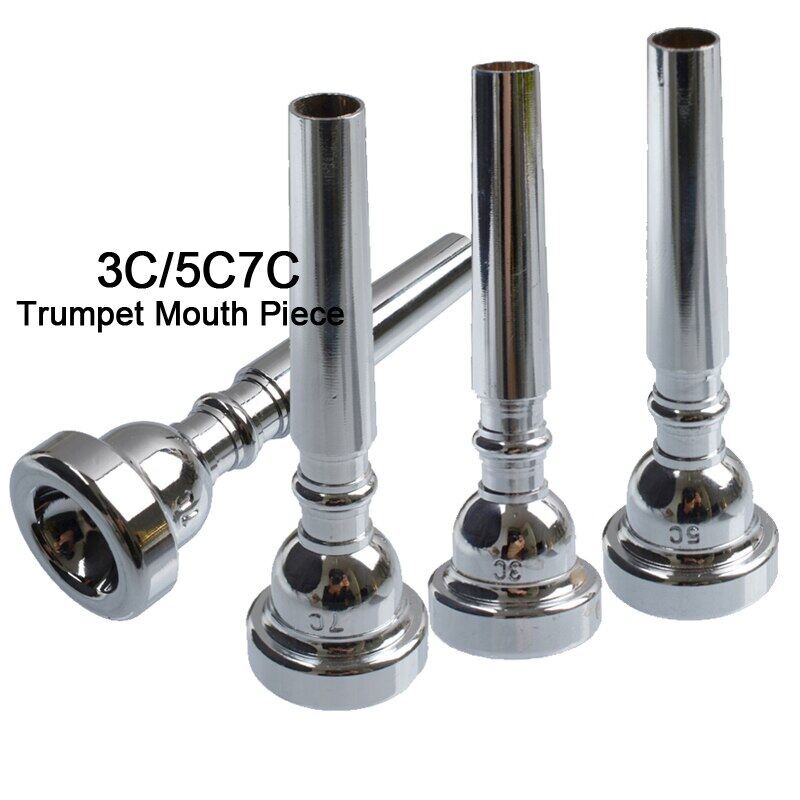 Mai 3Pcs High Quality Silver Professional Trumpet 3C 5C 7C Mouth Piece Mouthpiece Gold Shopee