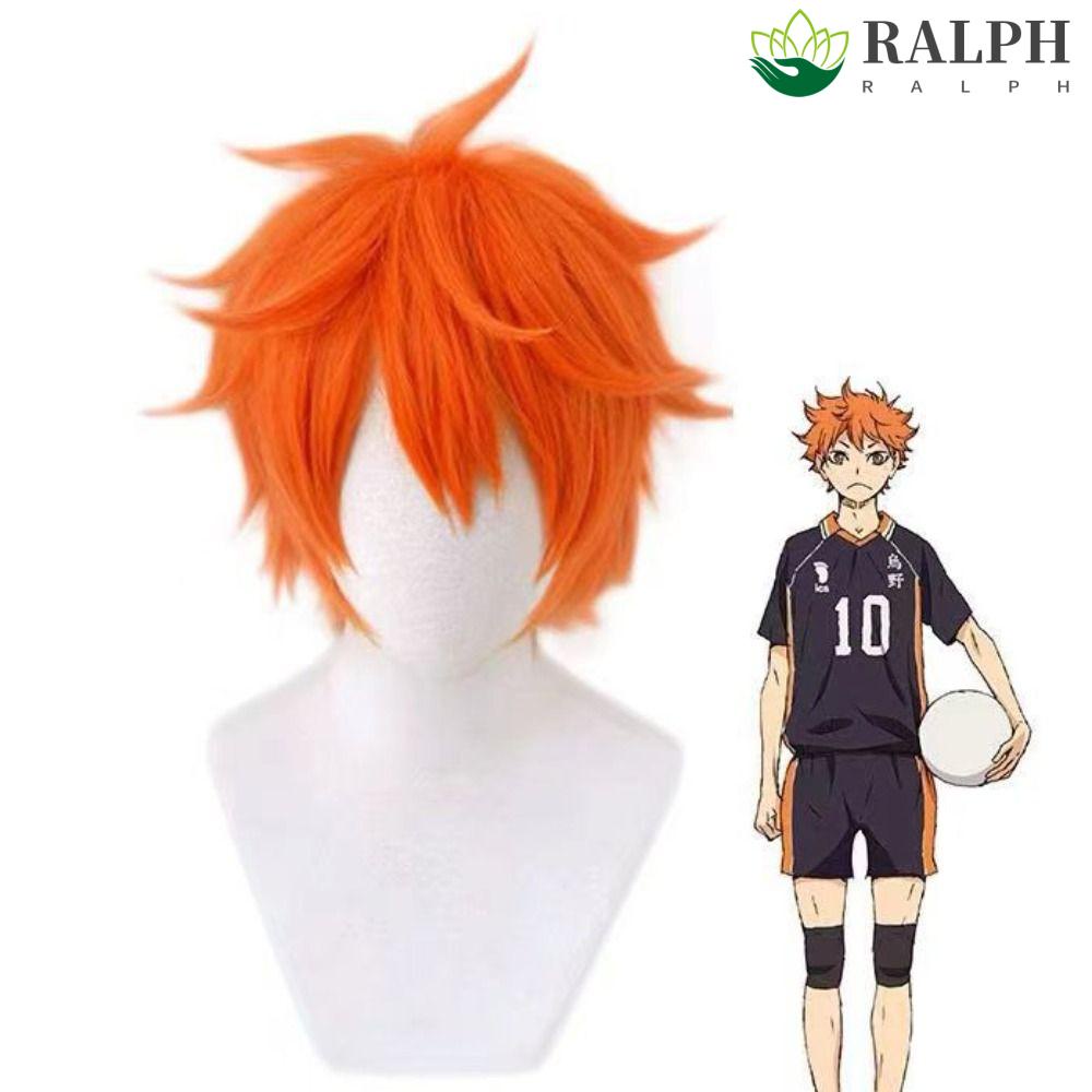 RALPH Oikawa Tooru Wig, Orange Short Haikyuu!! Cosplay Wig, Halloween
