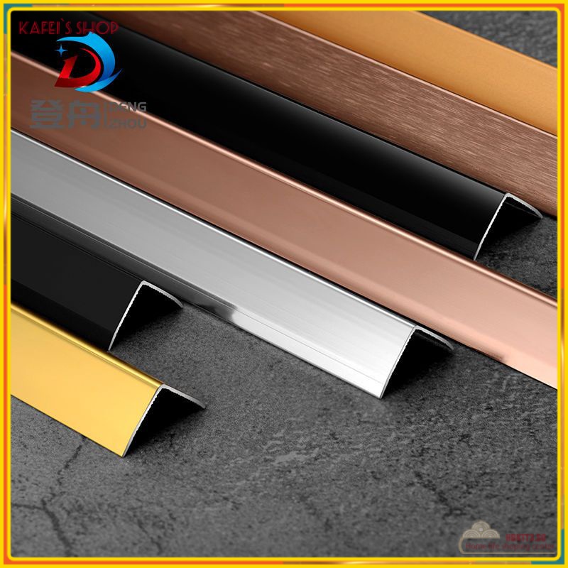 Aluminum Alloy LShaped Strip Corner Hairline Protection Bar Titanium