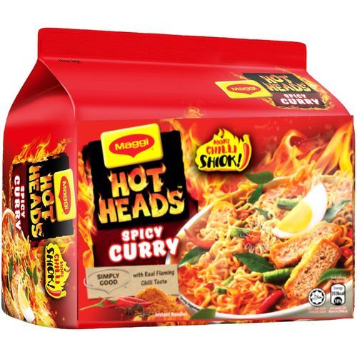 Maggi Hot Heads Instant Noodles Spicy Curry Shopee Singapore