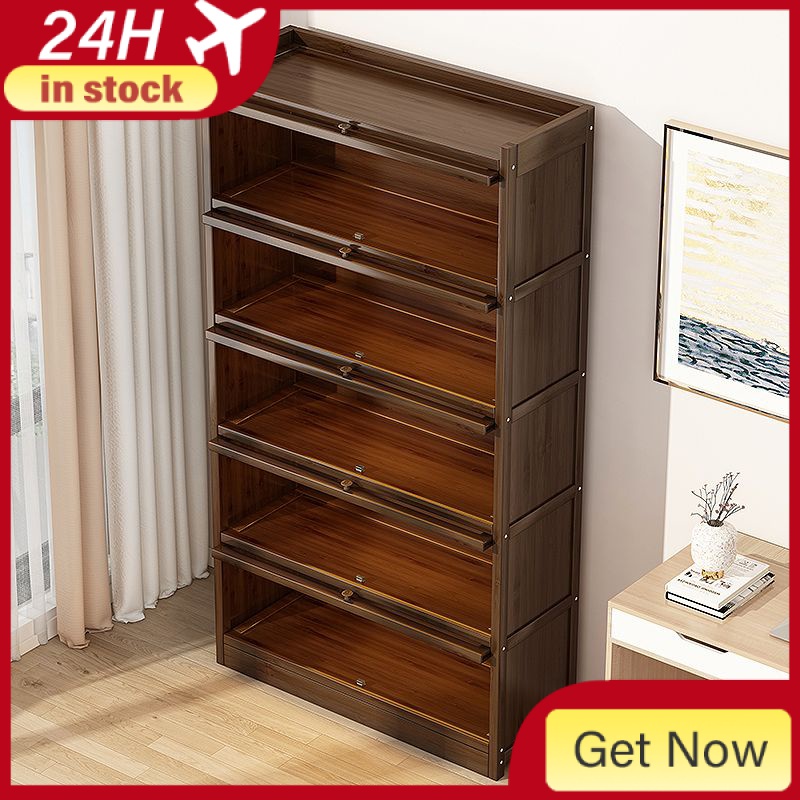 [48h Shipping] dustproof bookshelf floor household living room