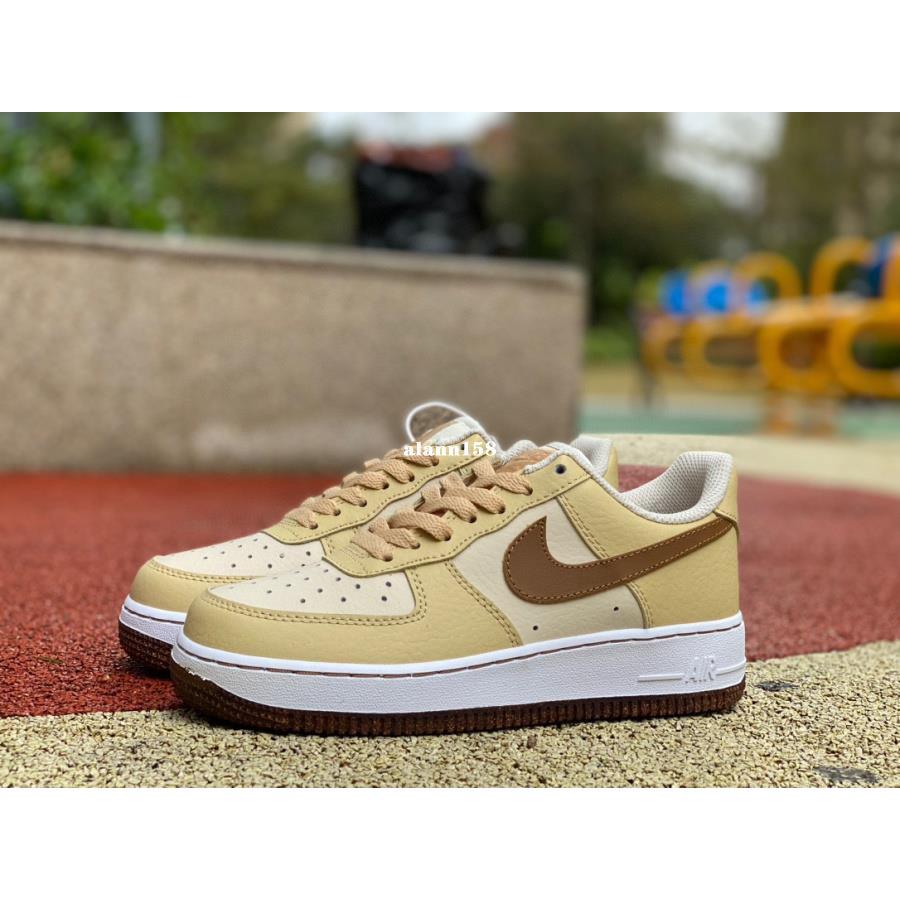 Nike Air Force 1 Low Khaki Wheat Yellow skateboard Basketball shoes Casual Running Shoes Sports Training DQ7660 200