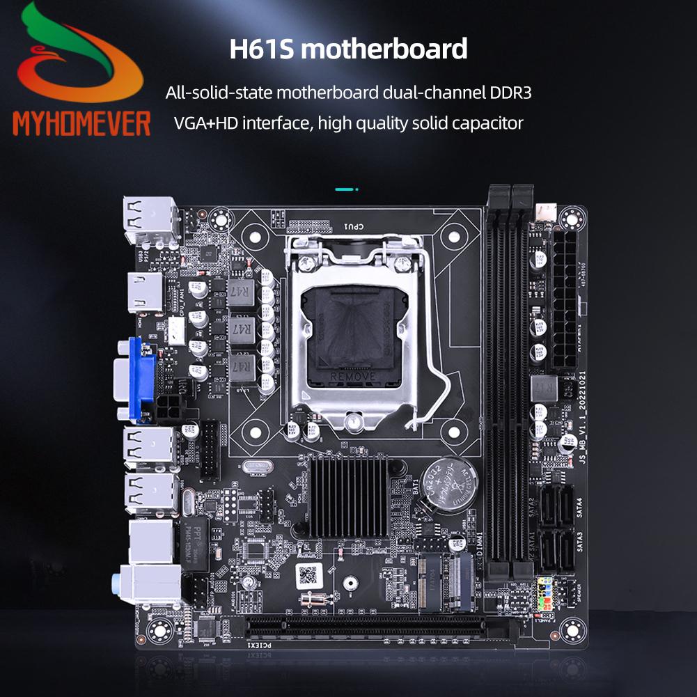 [myhomever.sg] H61 Computer Motherboard M.2 NVME LGA1155 PC Gamer ...