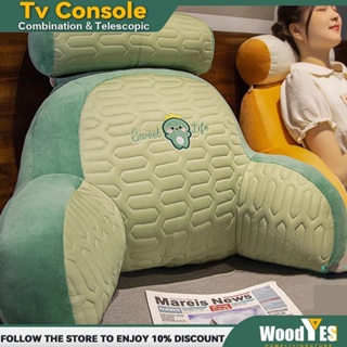 Cool Ice Peas Pillow Cartoon Removable Silk Waist Protection Lumbar Cushion