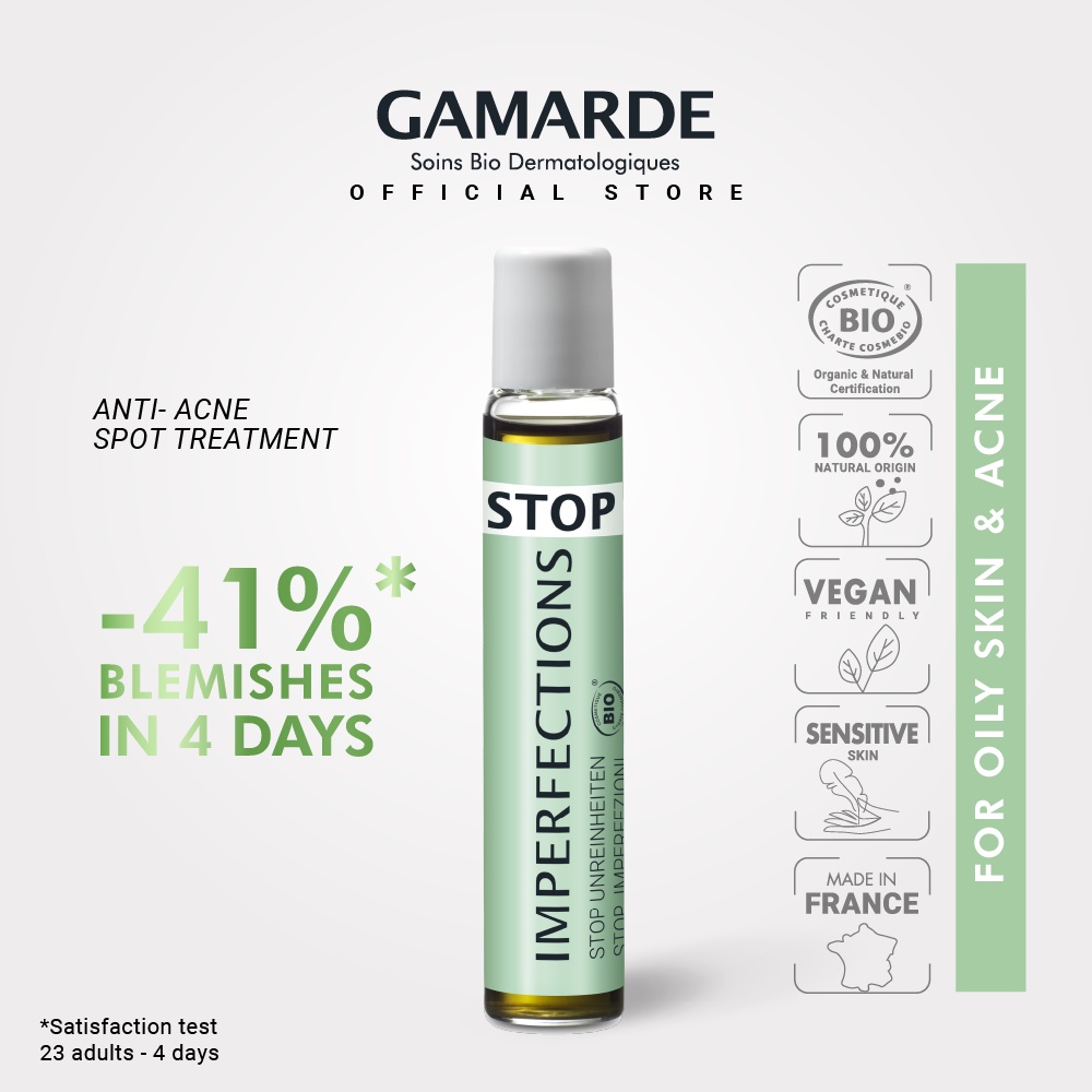 Gamarde Sebo Control Organic Acne Roll-on Spot Treatment 10ML, Anti ...