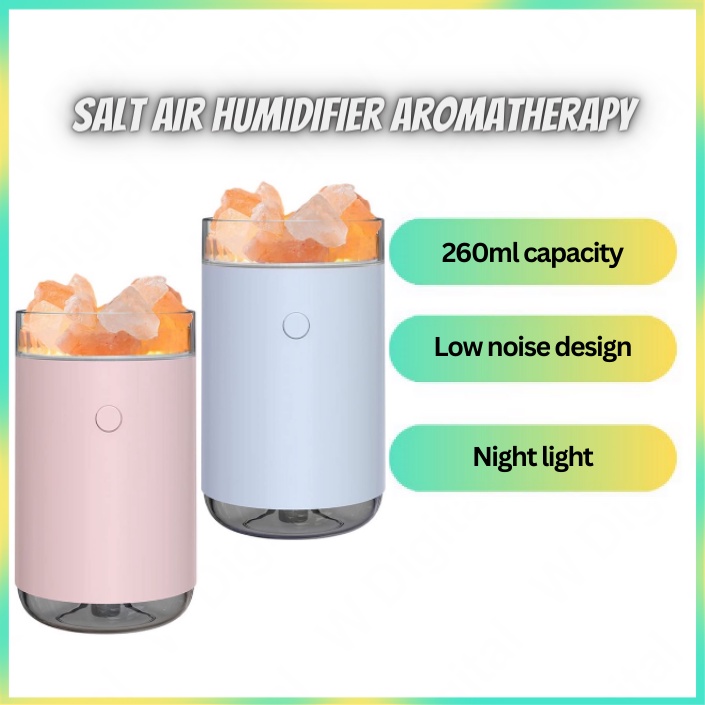 Himalayan Salt Lamp Humidifier,Cool Mist Humidifier for Bedroom,Mini ...