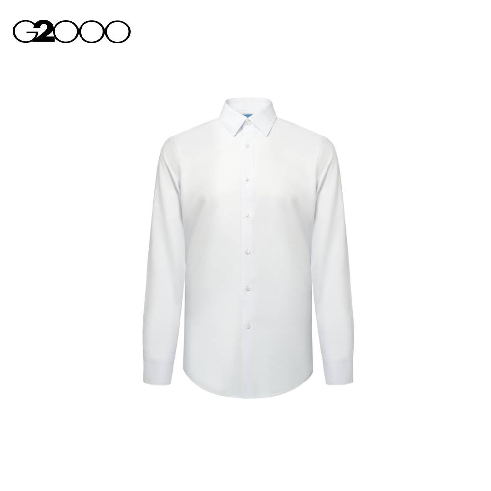 G2000 Men Dryden Dry & Sweatwicking Non-Iron Long Sleeve Woven Shirt - Off-White