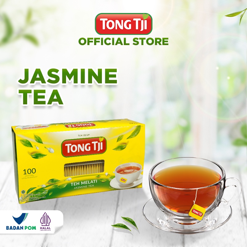 Tong Tji Jasmine Tea Tea Tea Bags With Envelopes 1 pack (2 gr x 100 ...