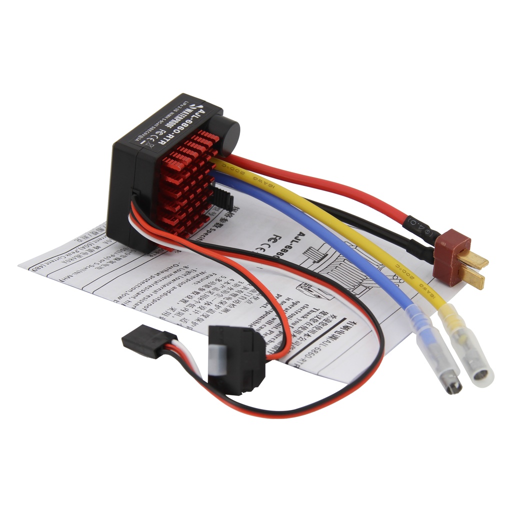 Flyueace 6860 Brushed Esc 60a Waterproof Crawler Speed Controller With Bec Rc Vehicles Cars Boats Tanks Models Parts P 1992348