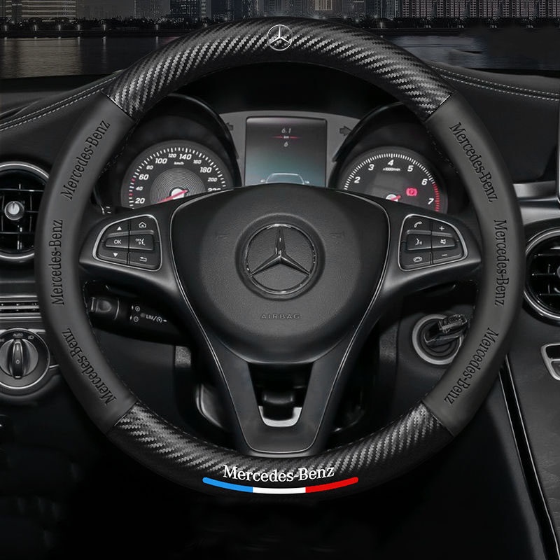 For Mercedes Benz W204 W212 C E 12-14 Steering Wheel Trim Cover AMG Gloss Black | UK - Foto 8