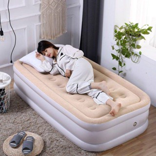 Electric inflatable outlet double bed