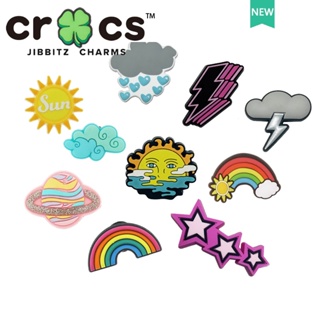 Kawaii Croc Charms Moon Shoe Charms Sun Shoe Clips Rainbow Croc