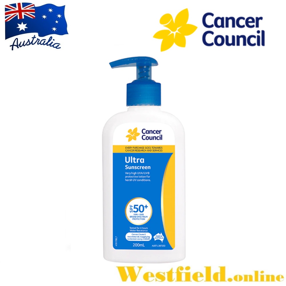 [Australia Import EXP 08/2026] Cancer Council SPF 50+ Ultra Sunscreen