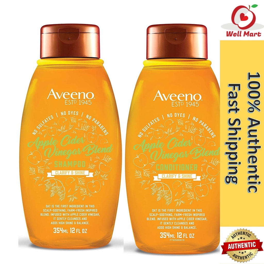 Aveeno Apple Cider Vinegar Shampoo / Conditioner for Oily or Dull Hair