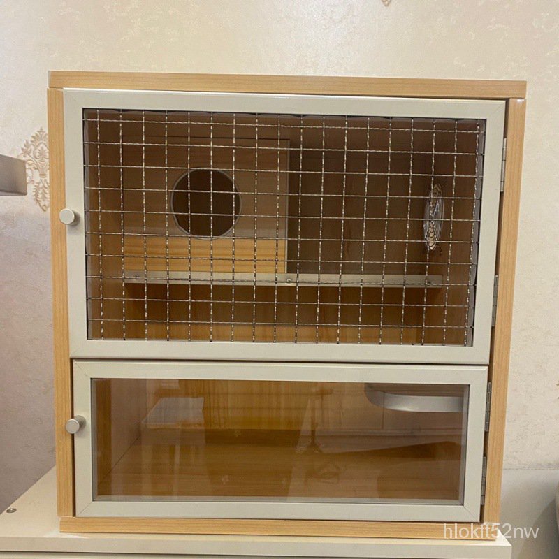 🦄SG🐏Chinchilla Cage Solid Wood Cage MultiLayer Villa Sugar