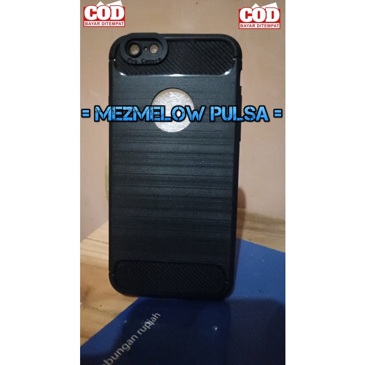 Casing Softcase Soft Case TPU Fiber Carbon Case IPHONE 6 6S 6G / IPHONE 6 BIASA