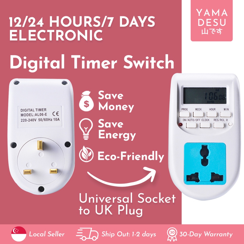 Digital Timer Plug Socket, Electrical Programmable Plug in Timer Switch