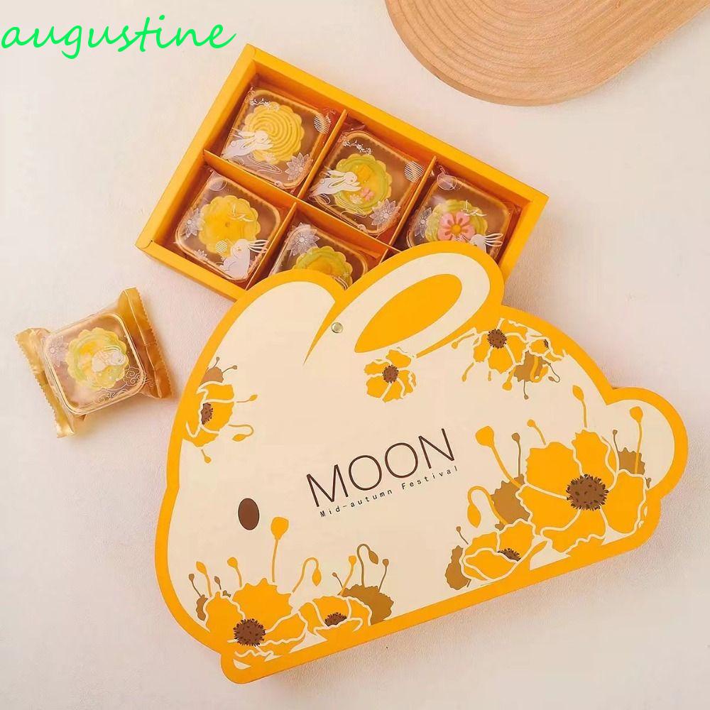 Cute Empty Mid-Autumn Mooncake Gift Box Bunny Shape 6 Insert Moon