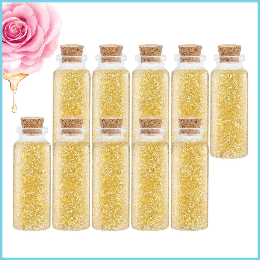 Glass Bottles with Lids 10 Pcs Empty Glass Jars Tiny Message Bottle