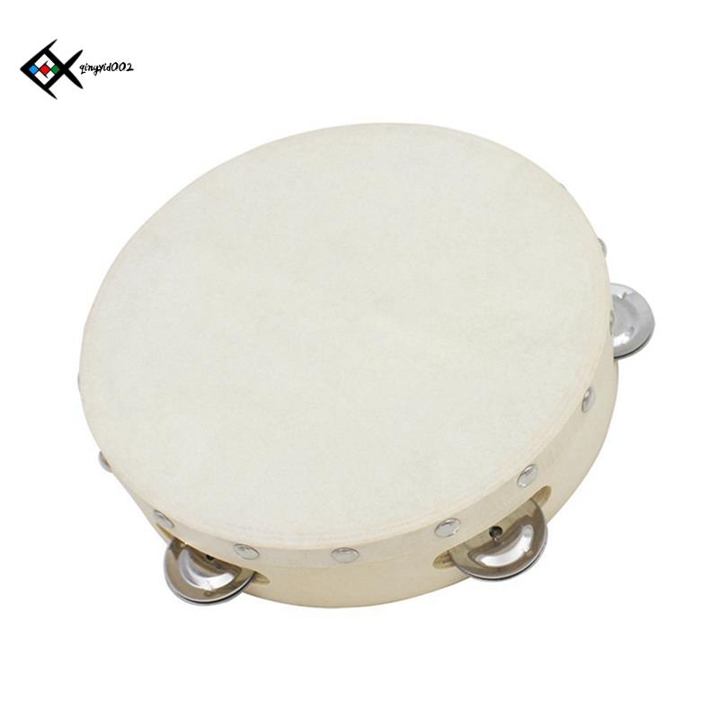 8inch HandOperated Bell Drums Orff Percussion Instruments Children's