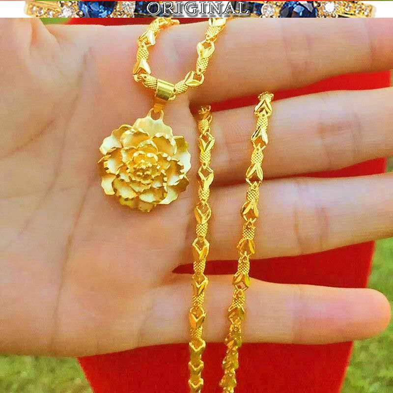 Pure gold necklace hot sale for women