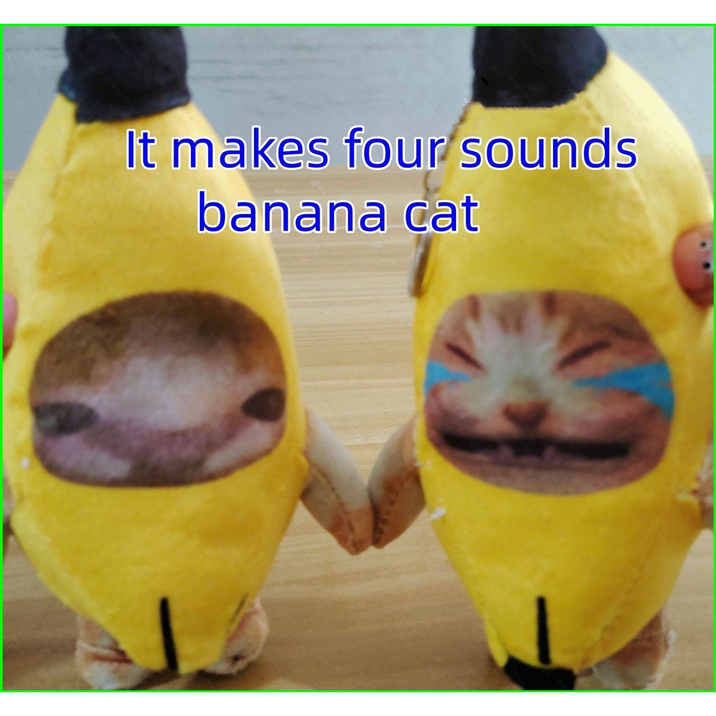 YG 18cm Crying banana cat Crying cat meow with 4 sounds Funny voice