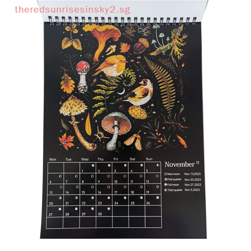  CNY Decoration 2024 new 2024 Dark Forest Calendar Creative